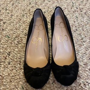 Black wedges Jessica simpson